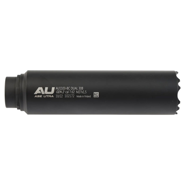 Глушник ASE UTRA DUAL308 .30 Cerakote, M27x1,5 к:чорний - фото