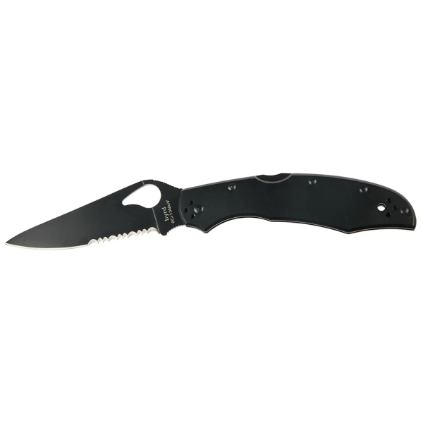 Ніж Spyderco Byrd Byrd Cara Cara 2 Black Blade , напівсеррейтор - фото
