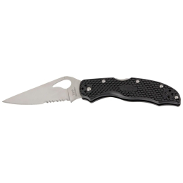 Ніж Spyderco Byrd Harrier 2 FRN, напівсеррейтор, колір: чорний
