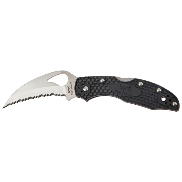 Ніж Spyderco Byrd Hawkbill, серрейтор - фото