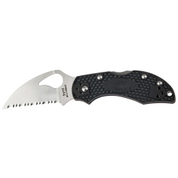 Ніж Spyderco Byrd Robin 2 Wharncliffe, серрейтор к:black