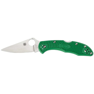 Ніж Spyderco Delica 4 Flat Ground, c:зелений - фото
