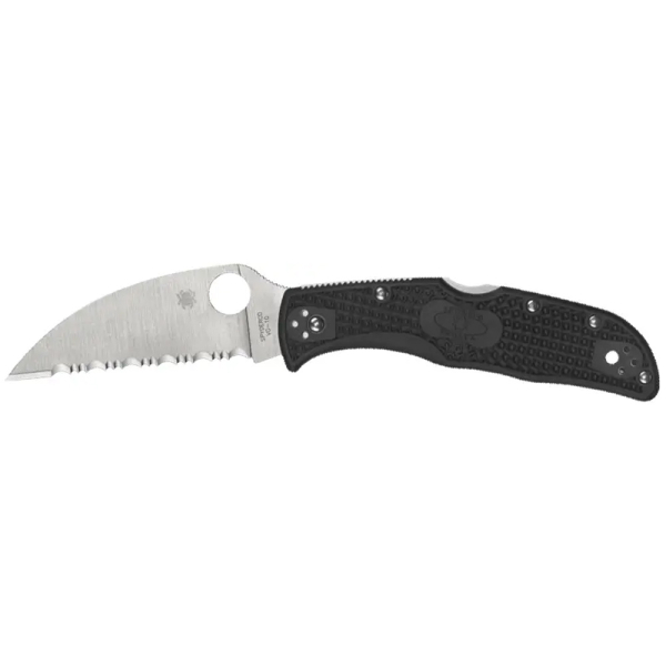 Ніж Spyderco Endela Wharncliffe, серрейтор к:black - фото
