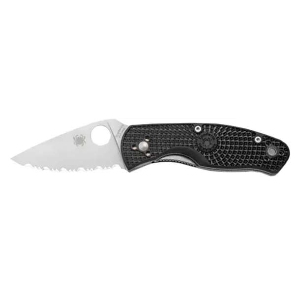 Ніж Spyderco Persistence Lightweight FRN , серрейтор Black - фото
