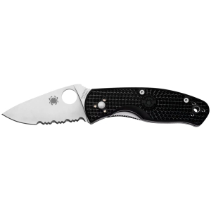 Ніж Spyderco Persistence Persistence Lightweight FRN , напівсерейтор Black - фото