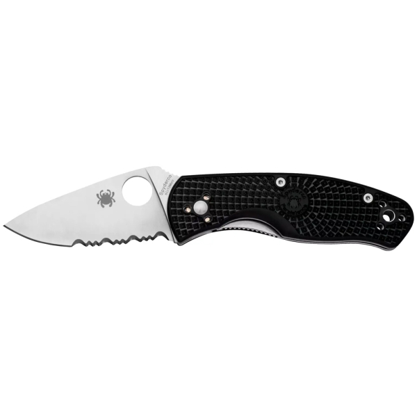 Ніж Spyderco Persistence Persistence Lightweight FRN , напівсерейтор Black - фото
