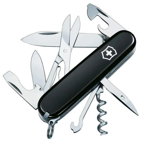 Ніж VICTORINOX 1.3703.3 Climber Чорний - фото