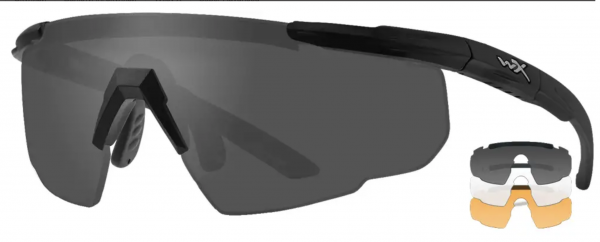 Балістичні окуляри Wiley X Saber Advanced 308. 3 лінзи (Grey/Clear/Rust) - фото