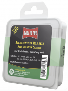 Патч для чищення Ballistol повстяний класичний 6.5 мм 60шт/уп - фото