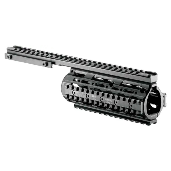 Цівка FAB Defense для вивіш. ствола AR15 алюміній, 4 планки. к:black - фото